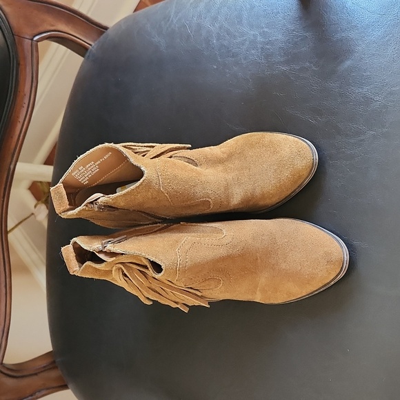 Steve Madden leather Fringe Ankle western boots size 6 M brown - Picture 4 of 17